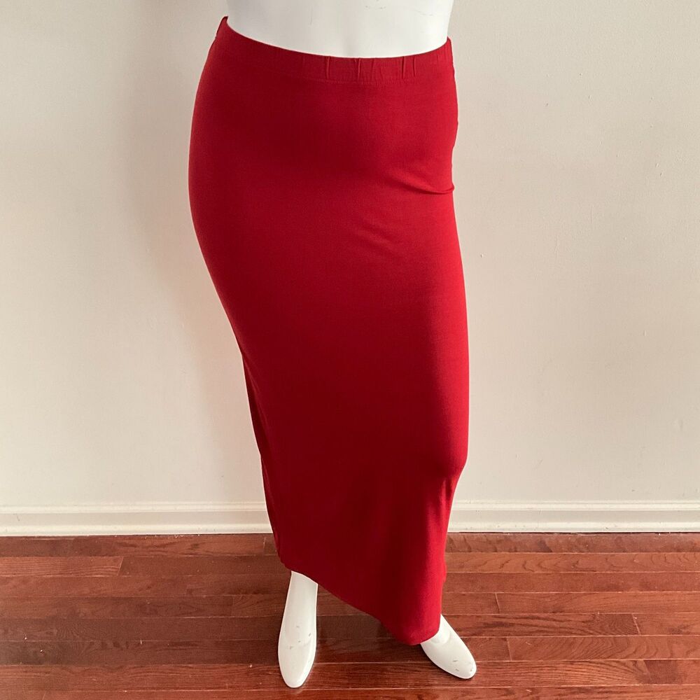 Hindahl & Skudelny Pencil Pull-on Elastic Waist Maxi Skirt S - Picture 5 of 9